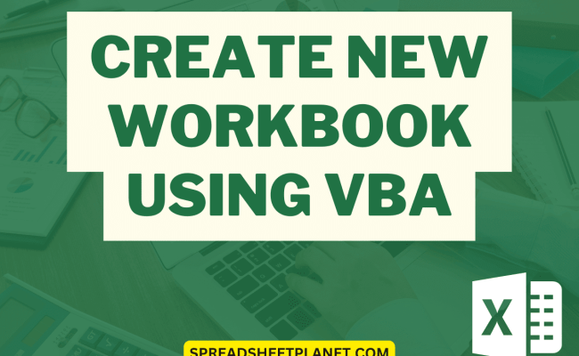 Create New Workbook Using VBA In Excel