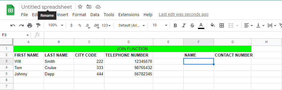 How to use the google sheets join function (with video)