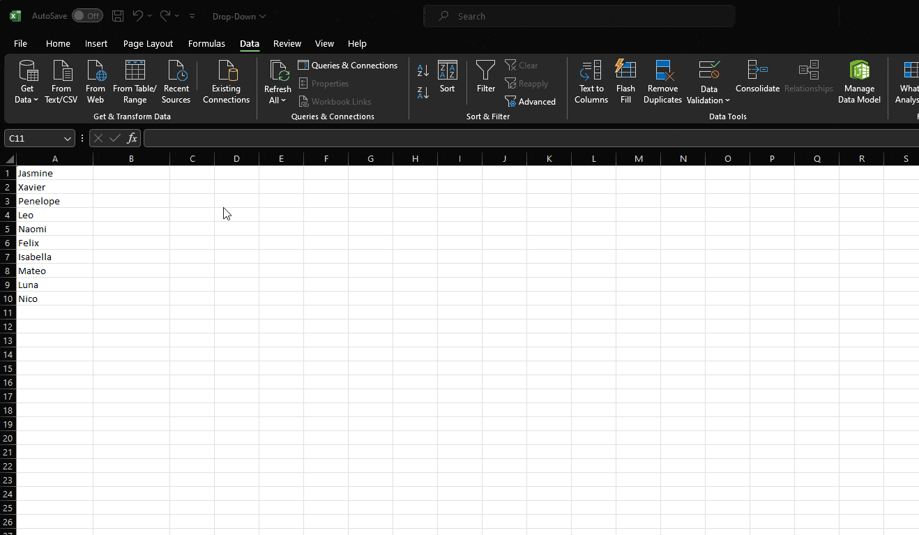 How To Create an Excel Drop Down List (2 Simple Ways) (1) How To Create an Excel Drop Down List (2 Simple Ways) (1)