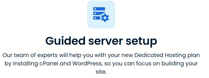 guided server setup