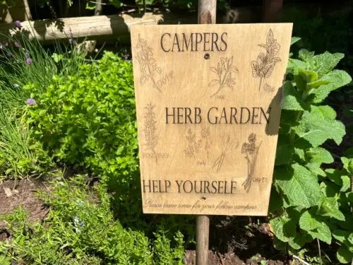 Herb garden sign