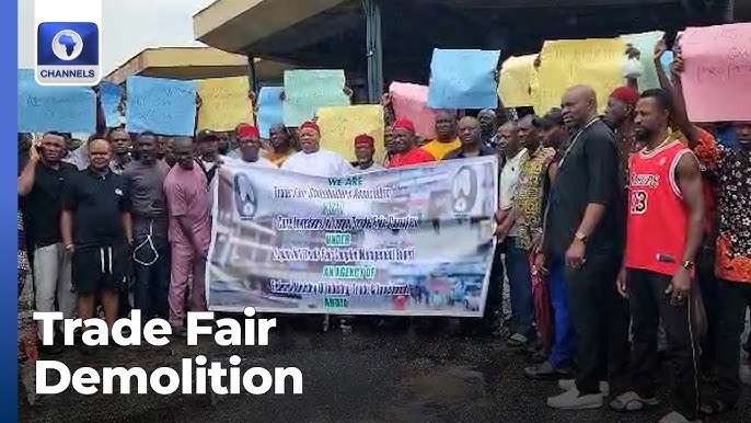 Lagos Trade Fair Market Shut Down as Traders Protest 300% Rent Increase, Urge Government Action