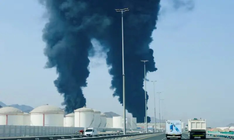 Gulf Tensions Rise as UAE Intercepts Missiles, Oil Facility Hit in Fujairah