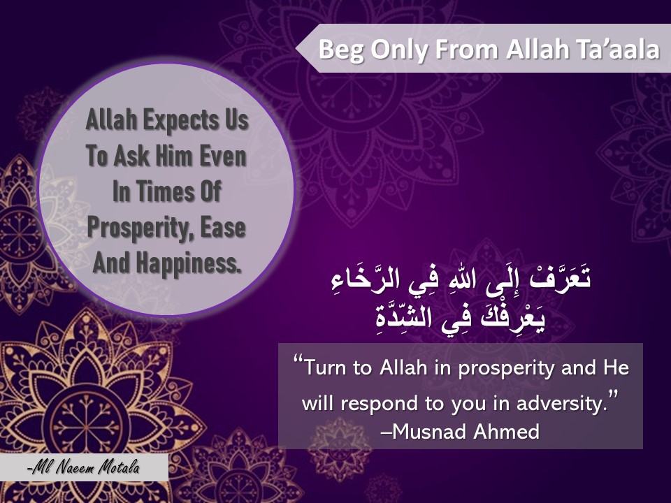 Beg from Allah 6