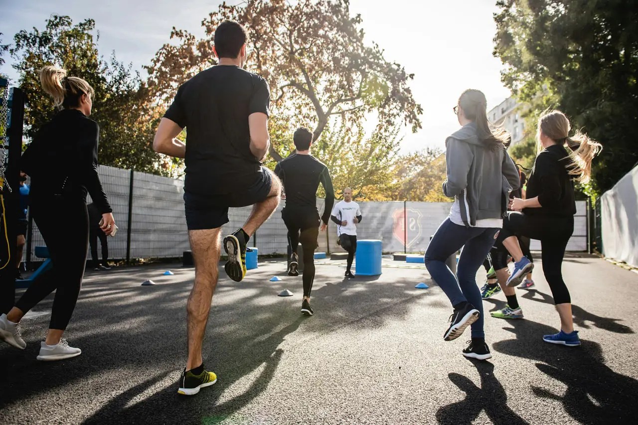 group training outdoors