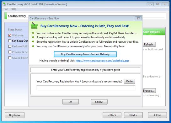 CardRecovery Key 6.10 Build 1210 Crack