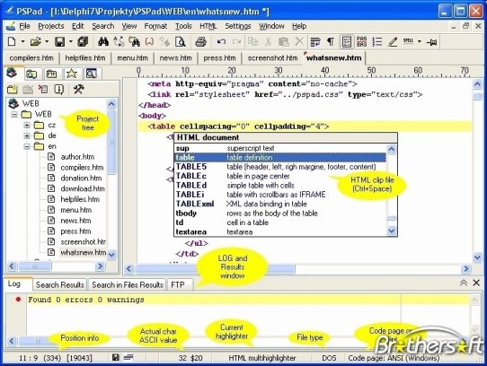 PSPad 5.0.0.275 Crack