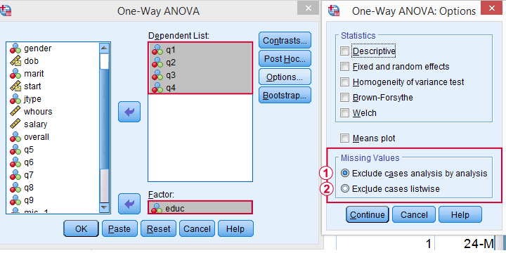 08 Spss Essential Basics Spss Missing Values Tutorial Thuynguyenxhh S Website 3If you delete pairwise then youll end up with different numbers of observations contributing to different parts of your model which can make interpretation difficult.