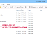 Quick Overview Spss Python Modules