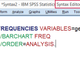 Spss Syntax A Quick Introduction