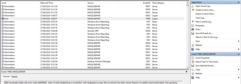 Code Bits Sspi Handshake Failed With Error Code 0x8009030 Sql Server - Download Amazing Abstract Design | Retina