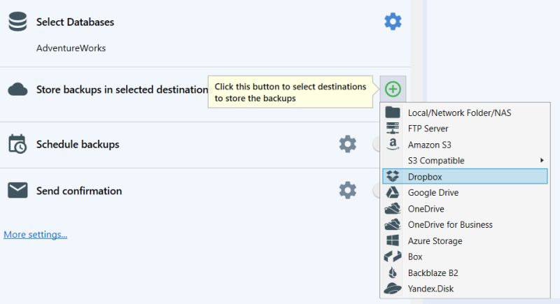 Destinations Sqlbackupandftp Documentation - Best Nature Illustrations in Retina