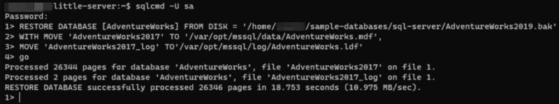 Restoring An Adventureworks Database On A Sql Server On Linux Container R Sqlserver - Best Gradient Patterns in Retina