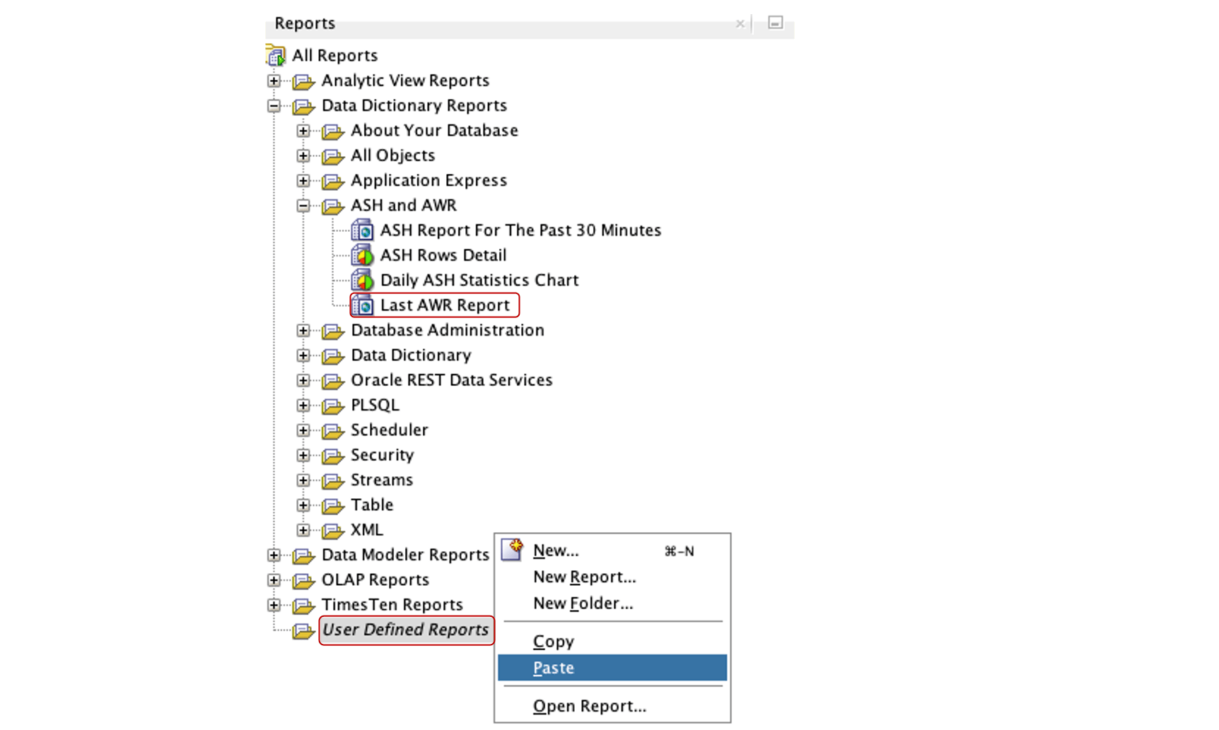 Generating an AWR report for Autonomous Databases