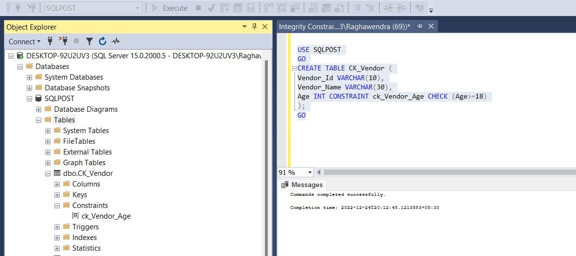What are Integrity Constraints in DBMS? - SQLPOST Academy