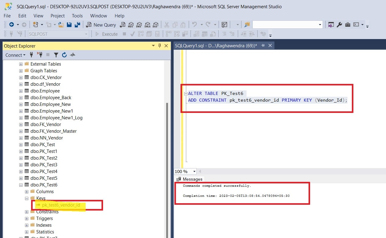 Primary Key Constraint in SQL - SQLPOST Academy
