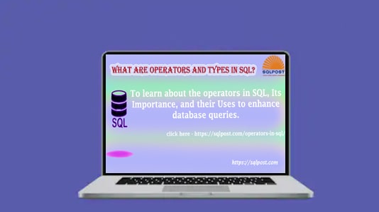 Operators in SQL - SQL