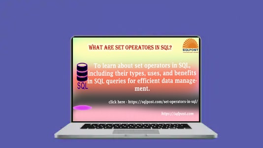 Set Operators in SQL - SQL