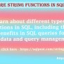 What Are String Functions In SQL? - SQLPOST Academy