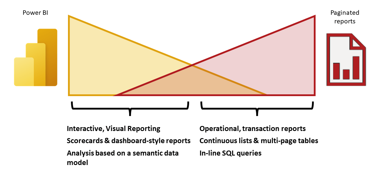 When to Use Paginated Reports vs Interactive Power BI reports 
