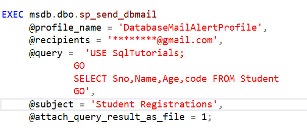 How to send a SQL Server query results in e-mail message - SQL BI Tutorials
