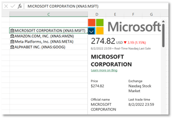 Excel Linked Data Types An Introduction Sql Spreads - Best Dark Photos in HD