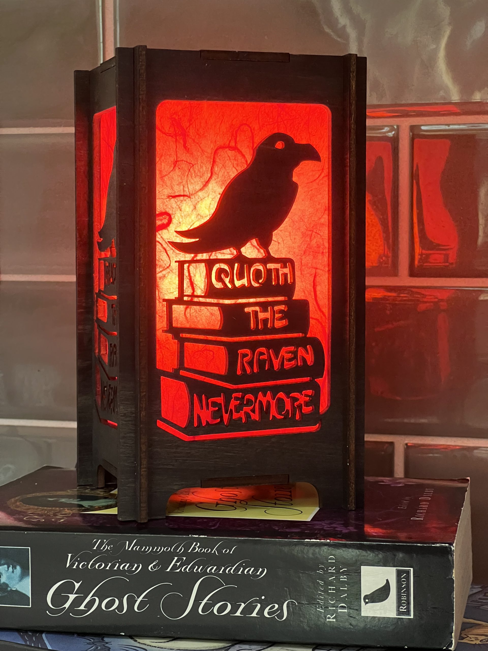 Quoth the Raven Wooden Lantern