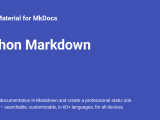 Python Markdown Material For Mkdocs