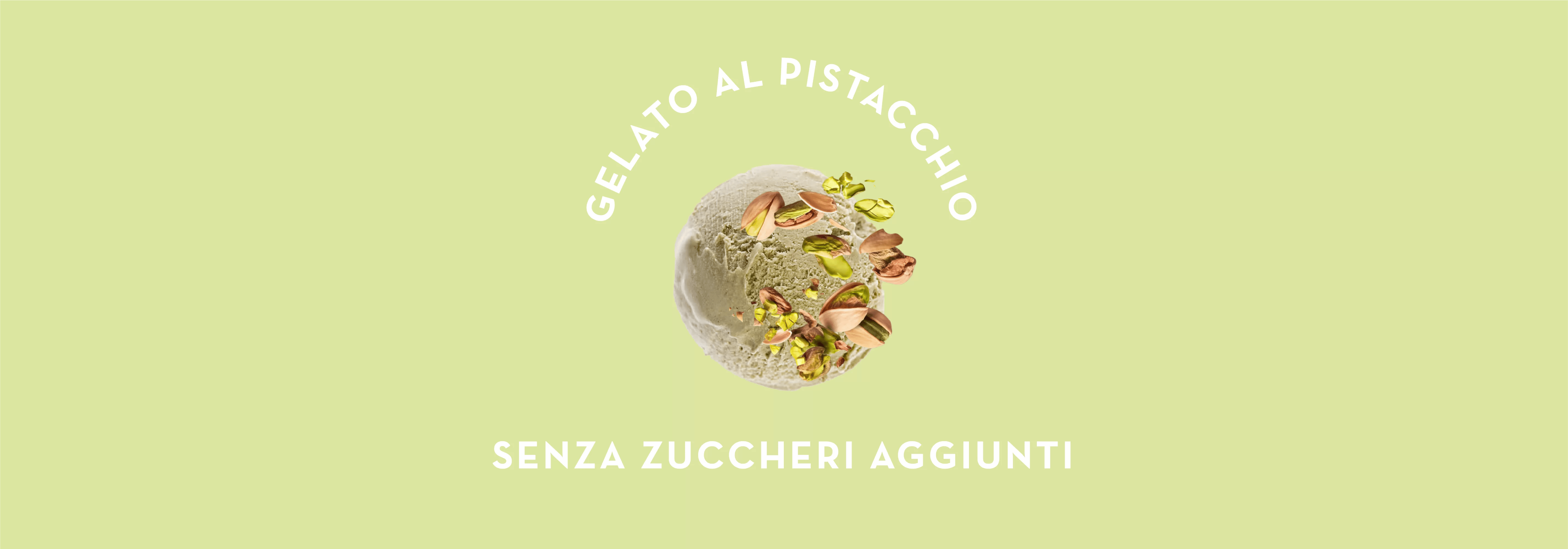 Gelato al pistacchio senza zuccheri aggiunti