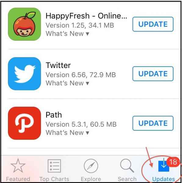 Update The Applications