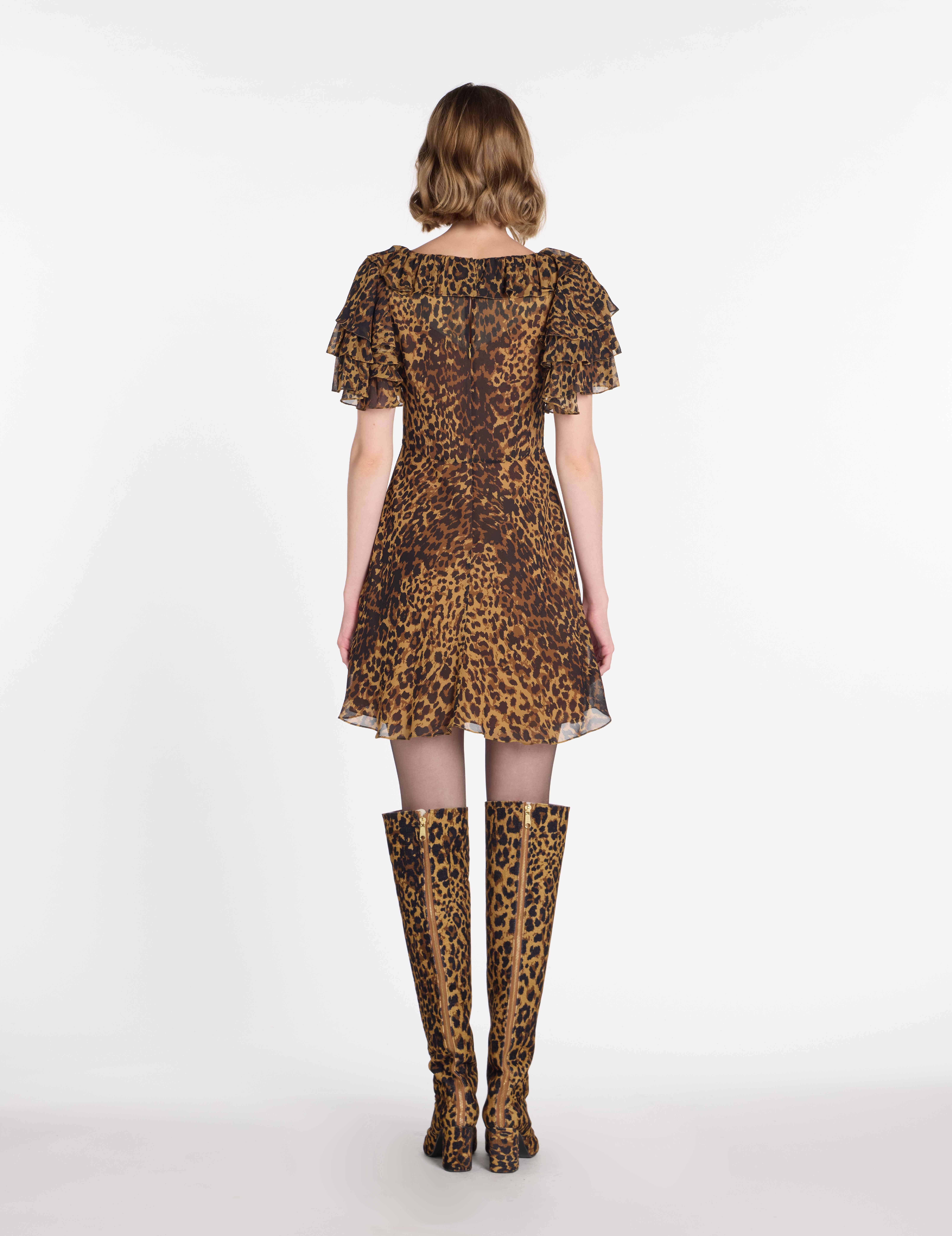 LEOPARD & LACE MINI DRESS - Image 4