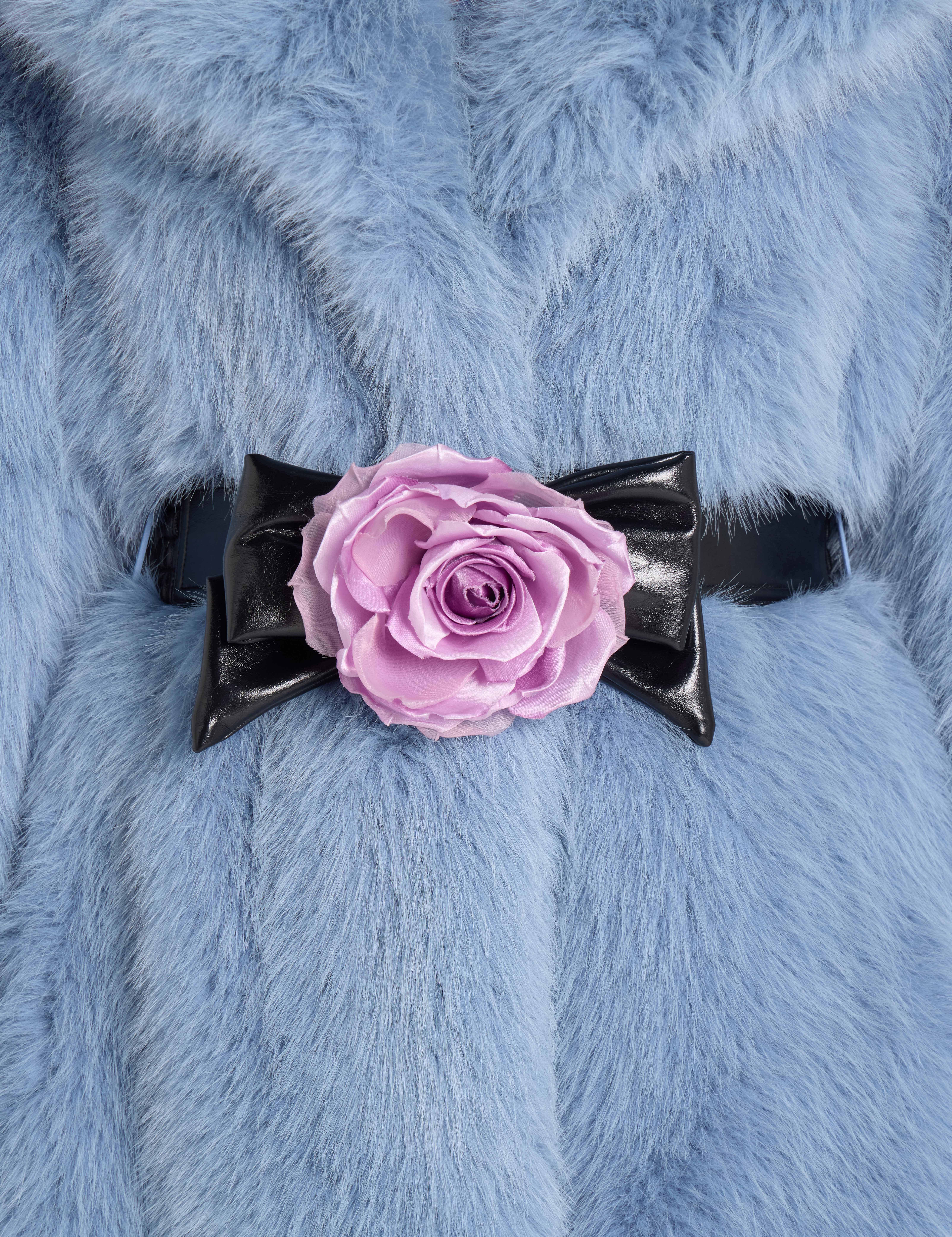 MON ROSE FAUX FUR COAT - Image 5