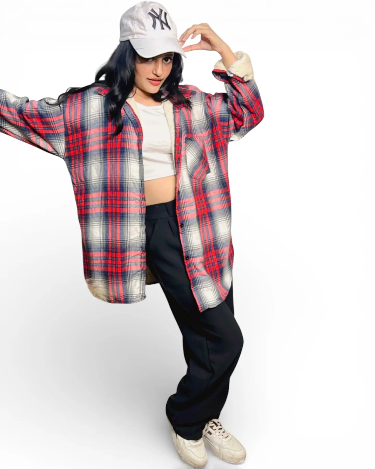 Cozy Shacket With Fur Inside