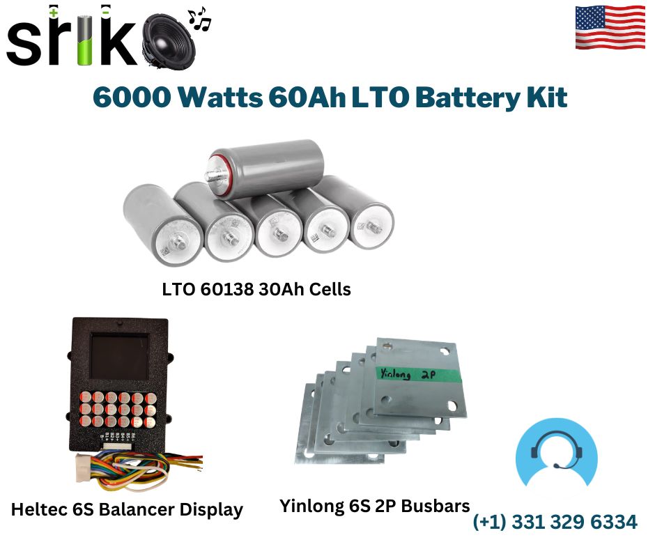 6000 Watts 60Ah LTO Battery Kit