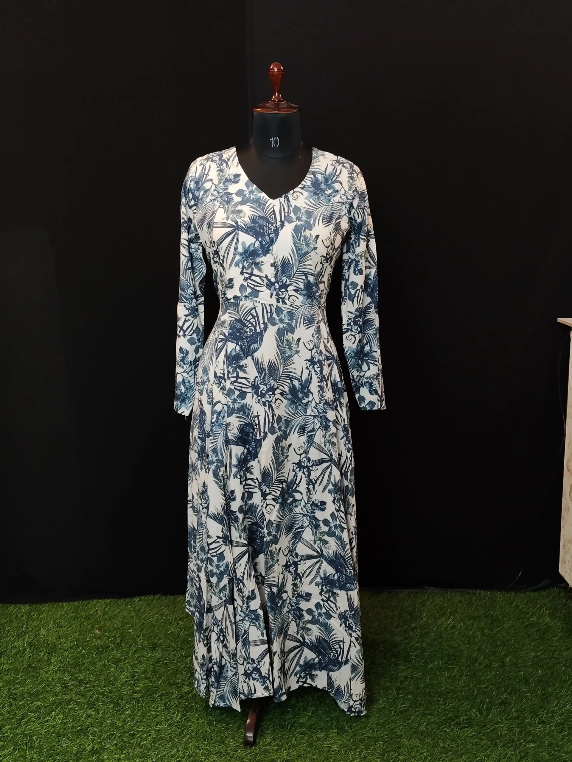 LF-02 b Rayon Long Frock