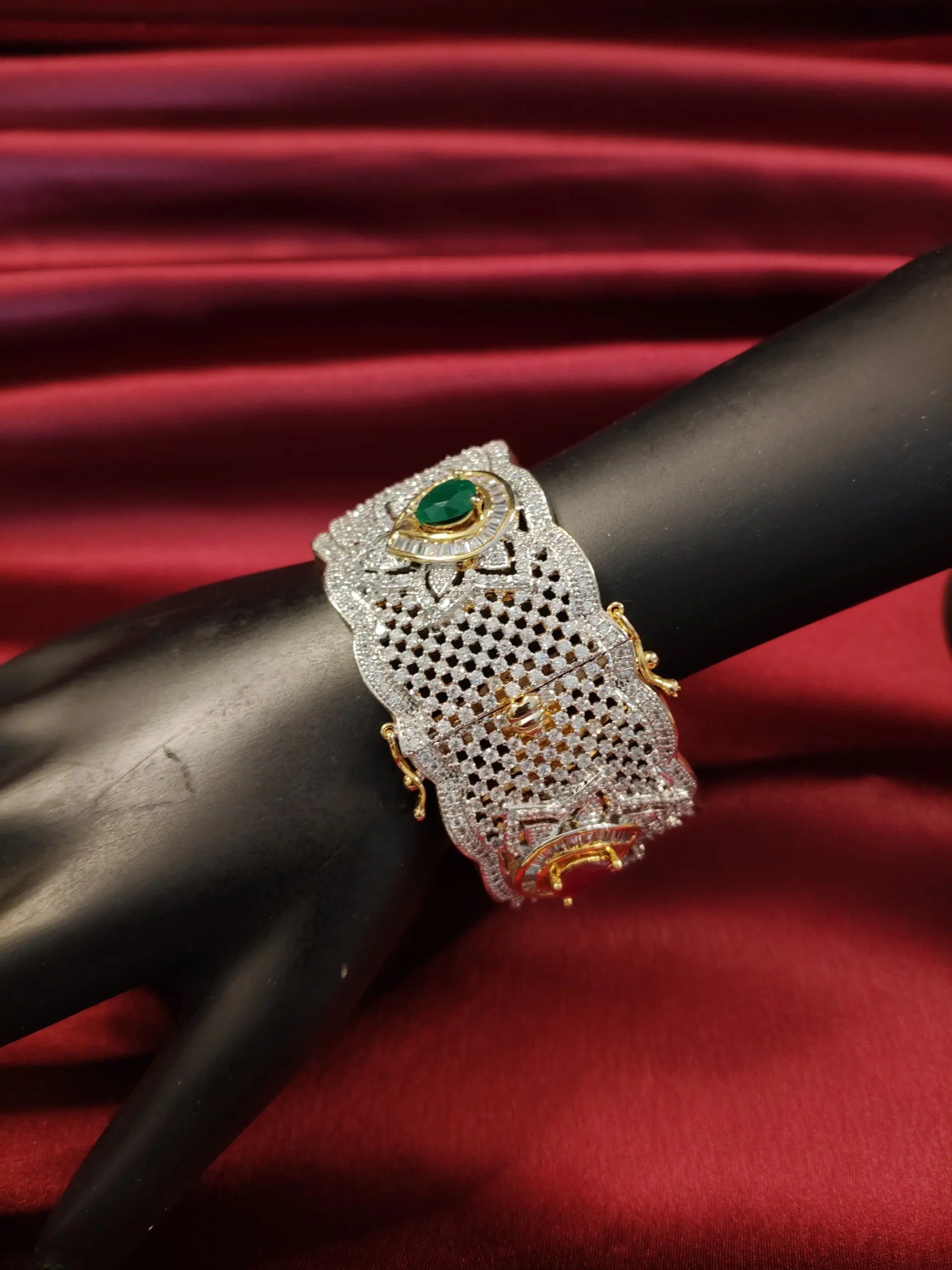 Zircon Gold Plated Kada openable BG-11