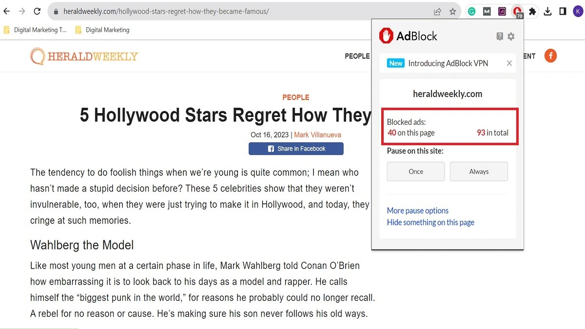 Made For Advertising Site Example Ad Count