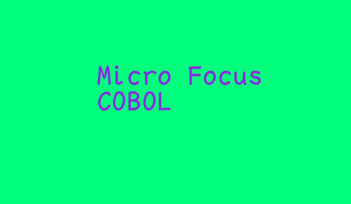 Micro Focus COBOL
