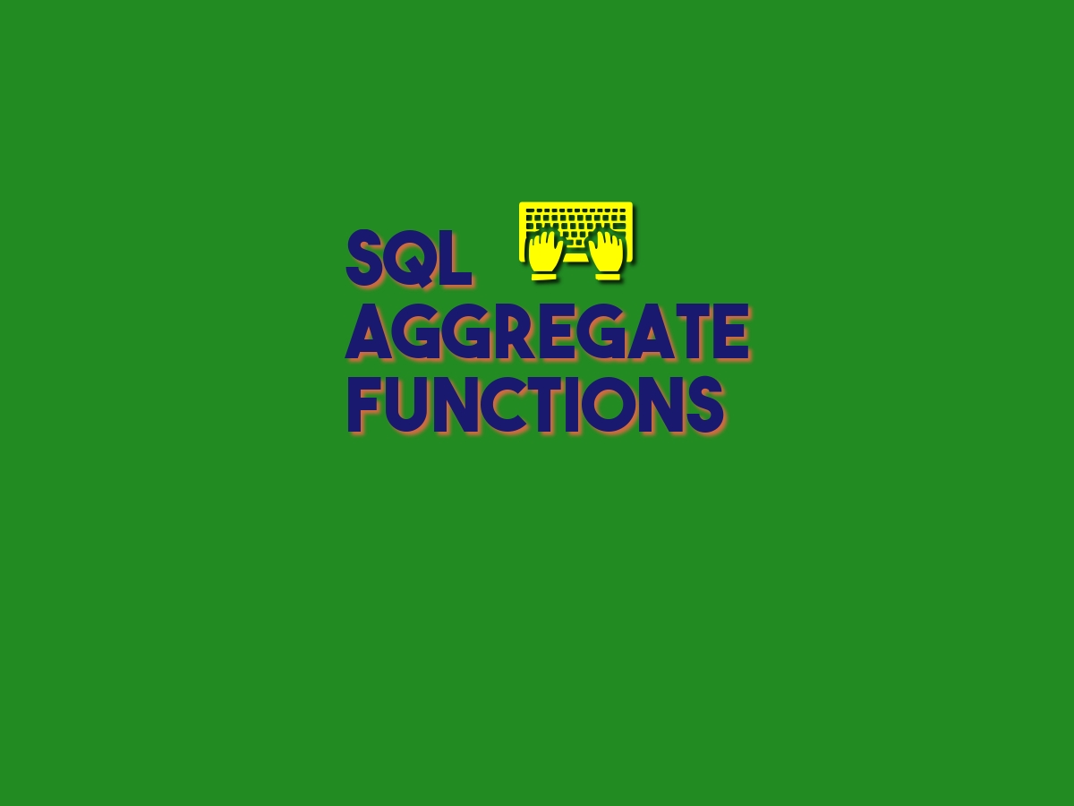 SQL Aggregate Vs Group By