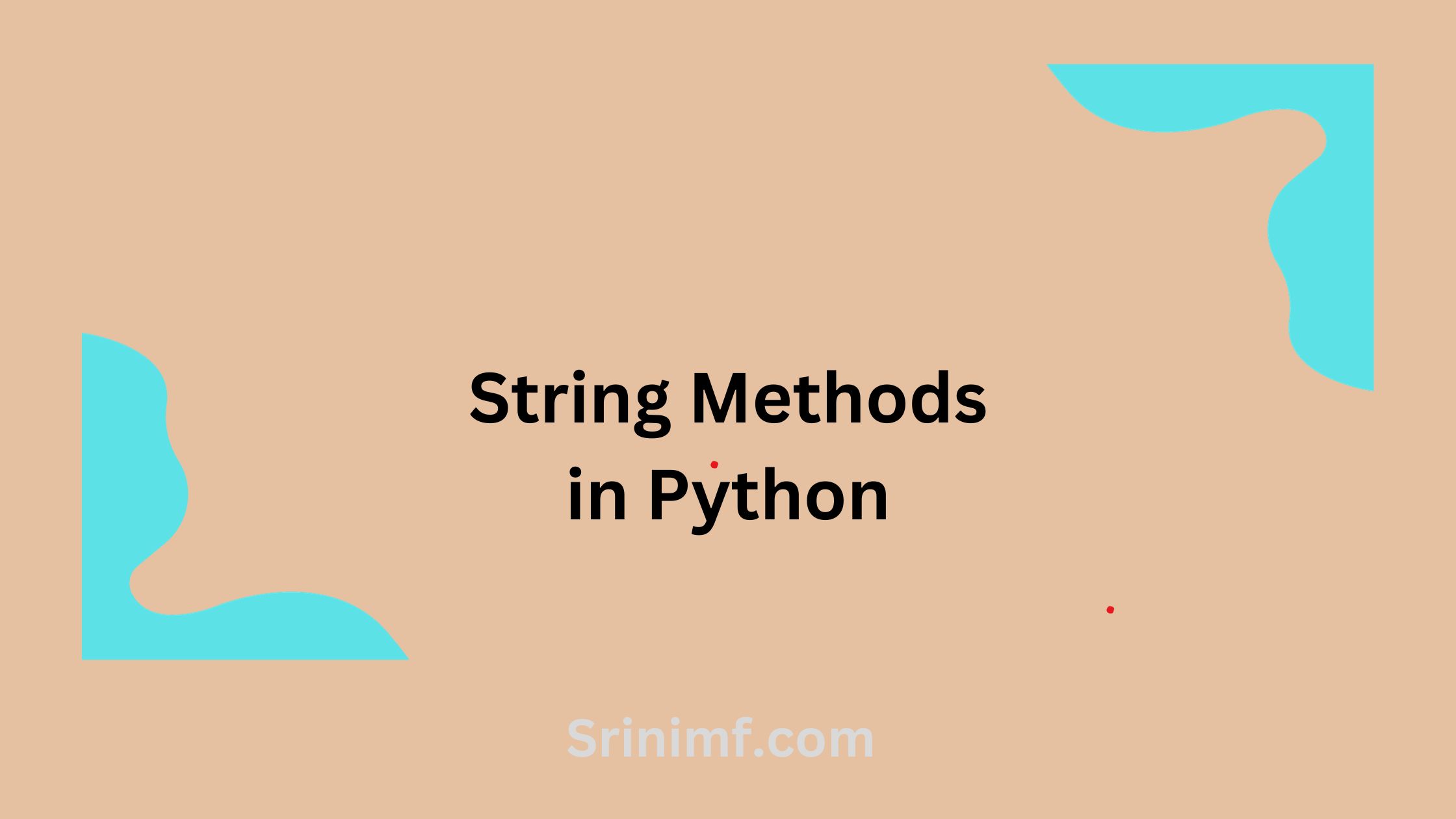Python string methods