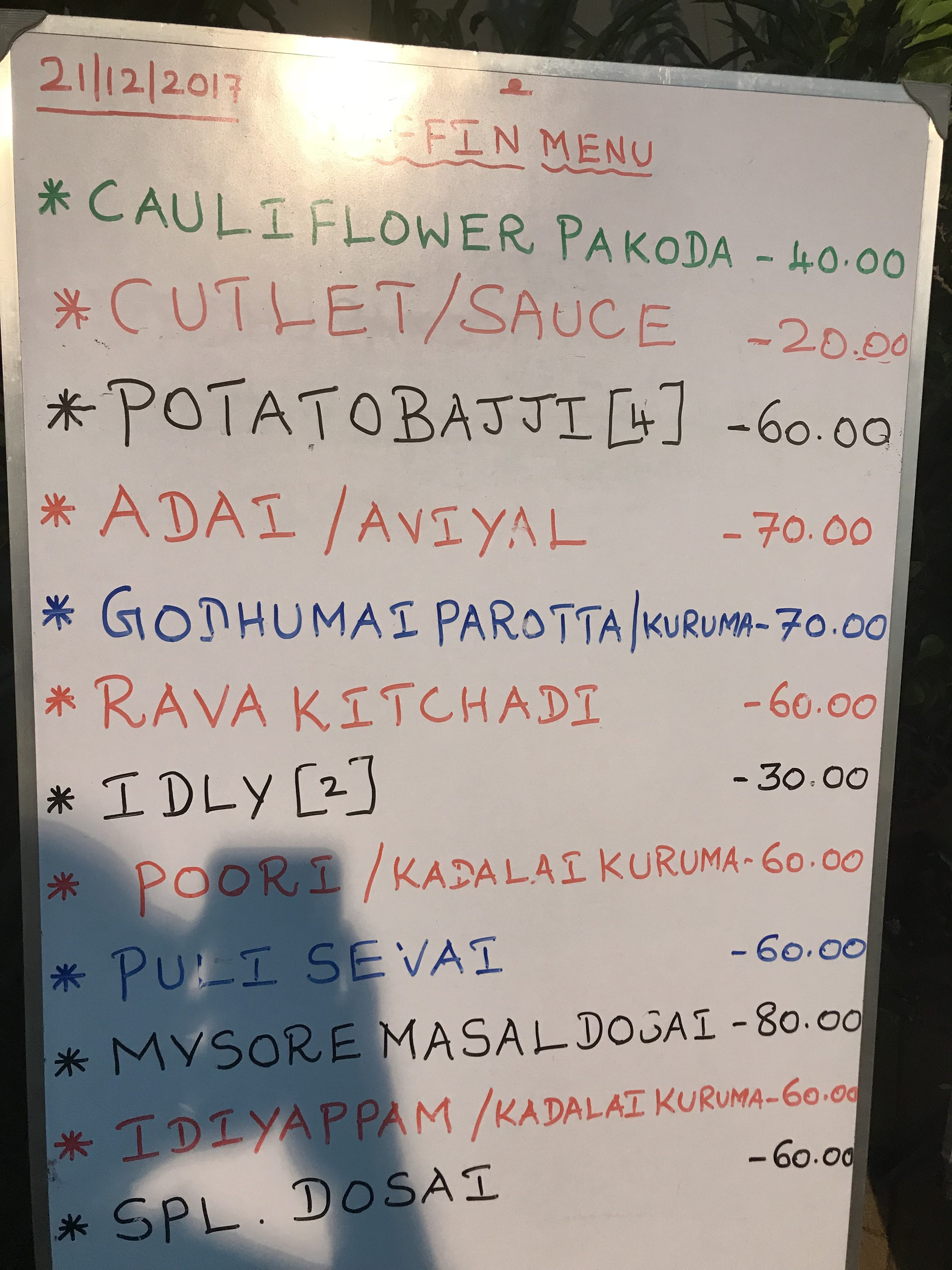 When we can have wonderful Indian menus, why try Going Glocal with some strange stuff?