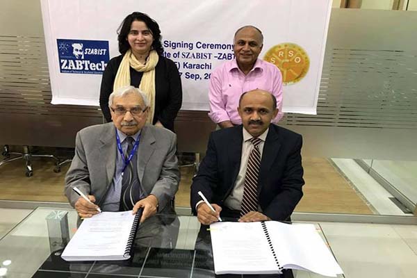 MoU Signing with ZABTech in Karachi