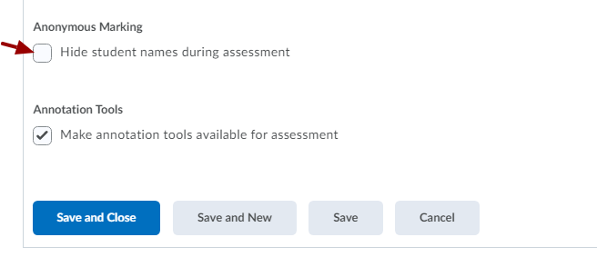Anonymous Marking in the Dropbox