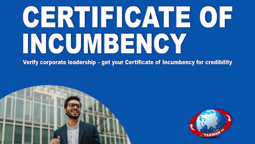 Incumbency Certificate