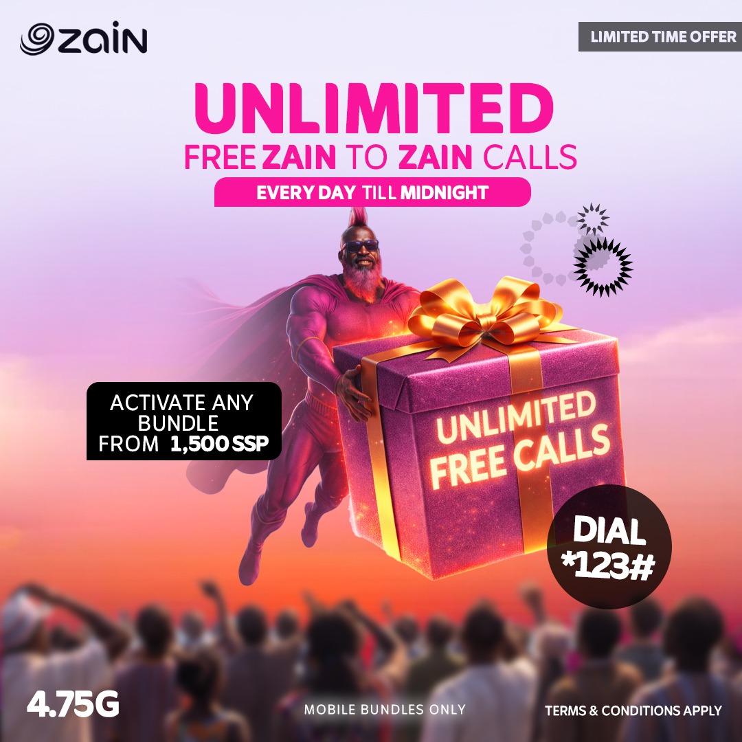 Zain South Sudan Introduces Unlimited Free Zain-to-Zain Calls Until Midnight