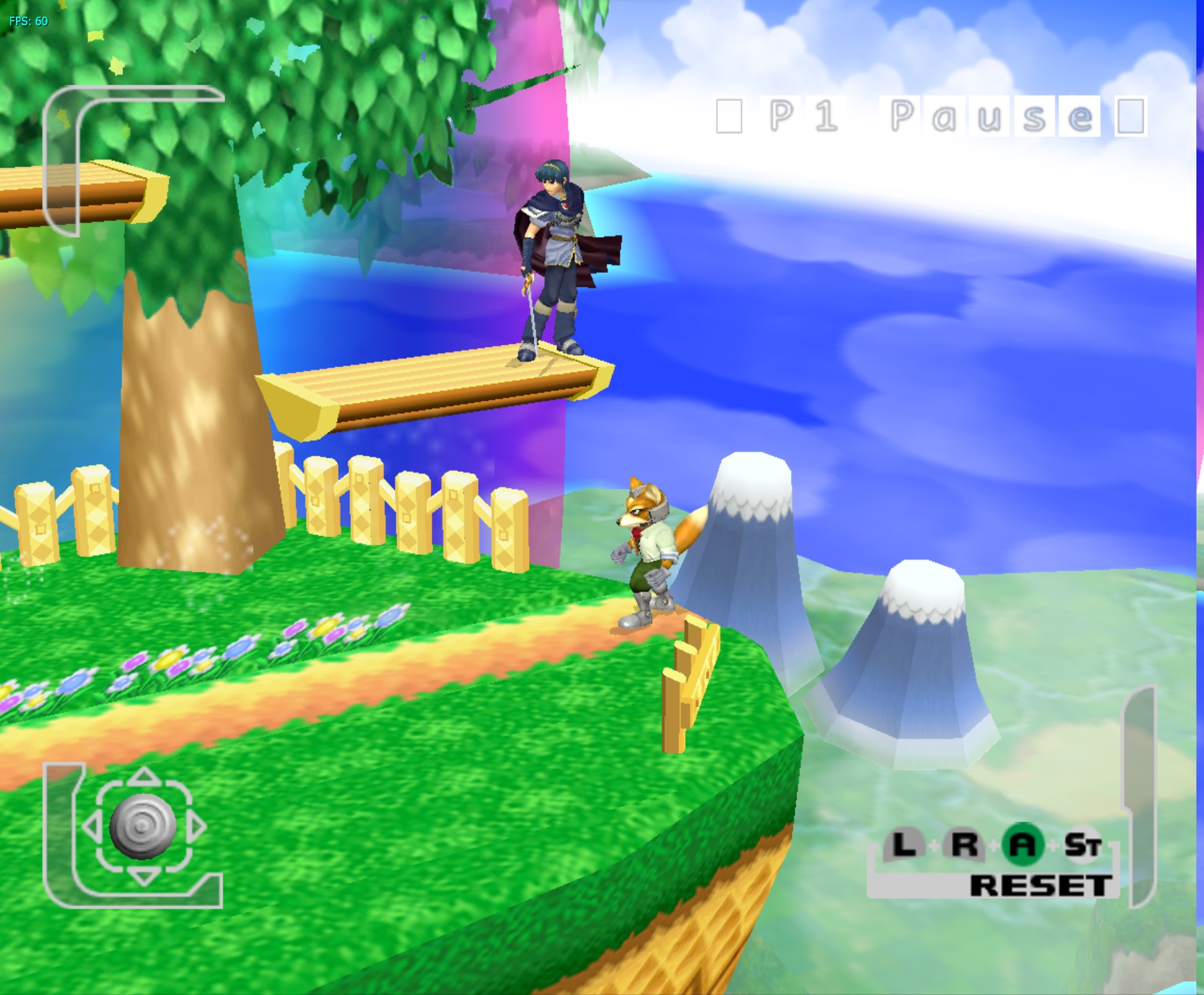 M22 Dreamland + Green Greens Background – SSBM Textures