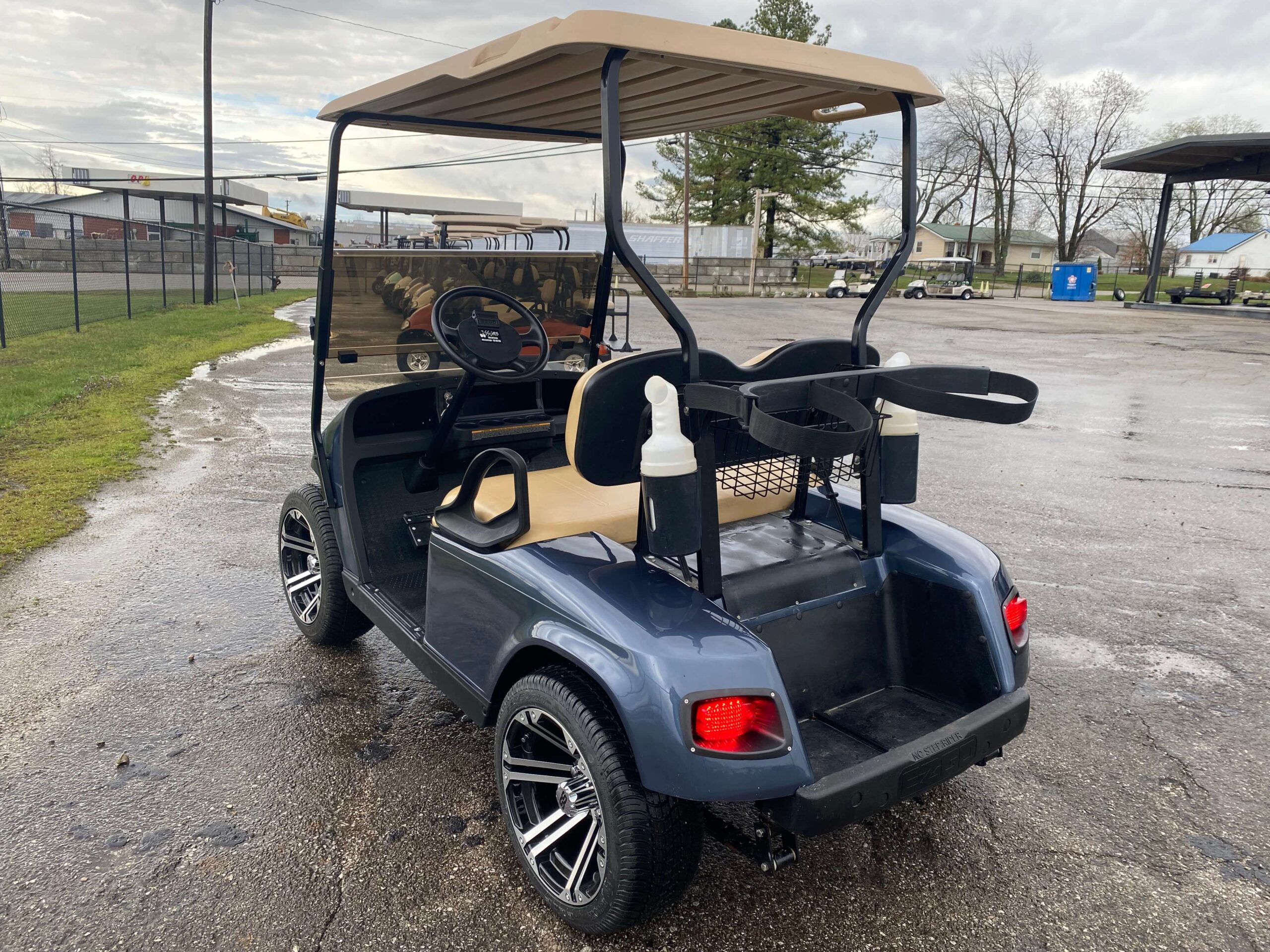 2018 E-Z GO TXT Gas 2P | Steel Blue - SS Carts