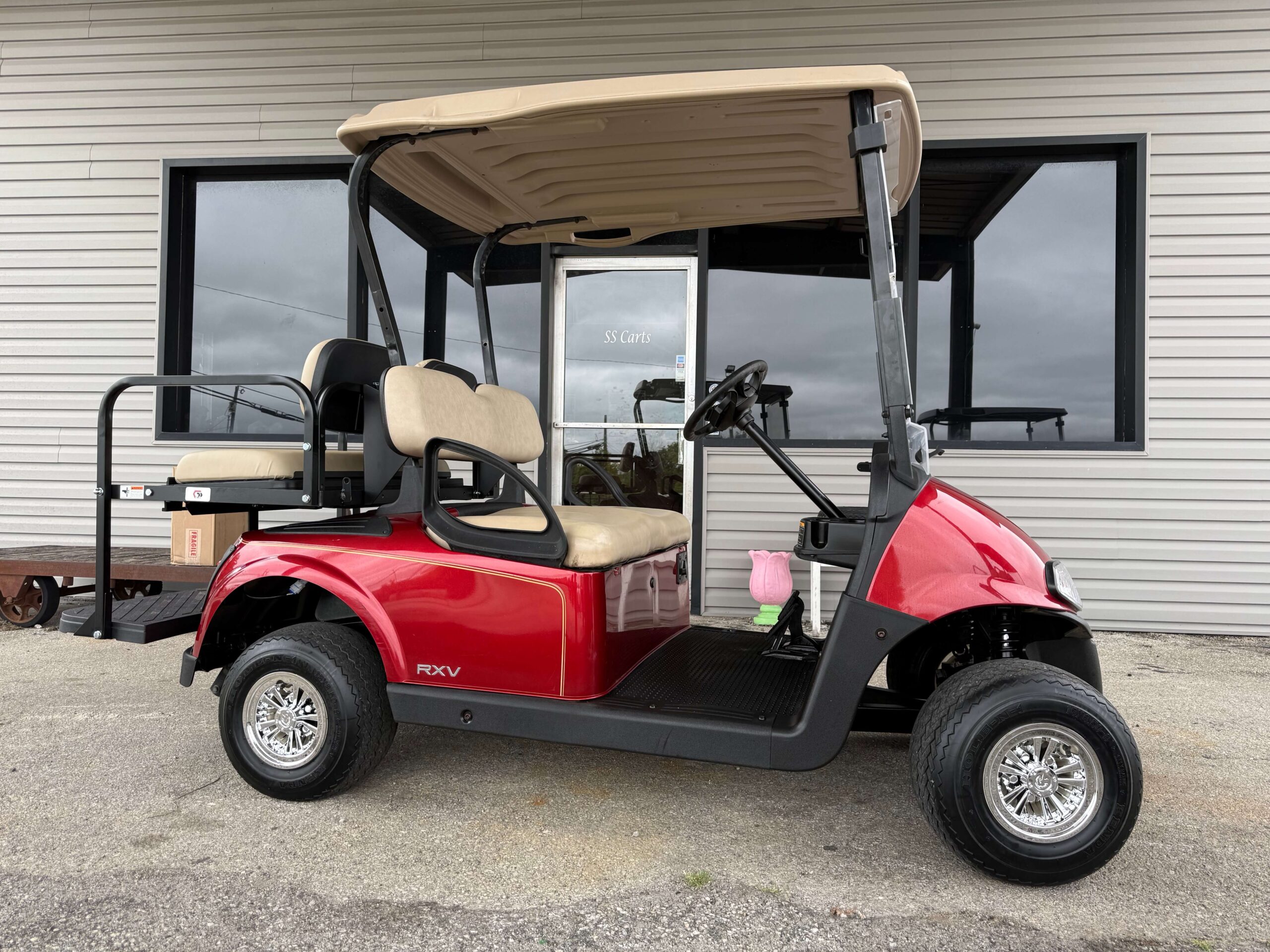 2021 E-Z GO RXV Electric 4P | Inferno Red
