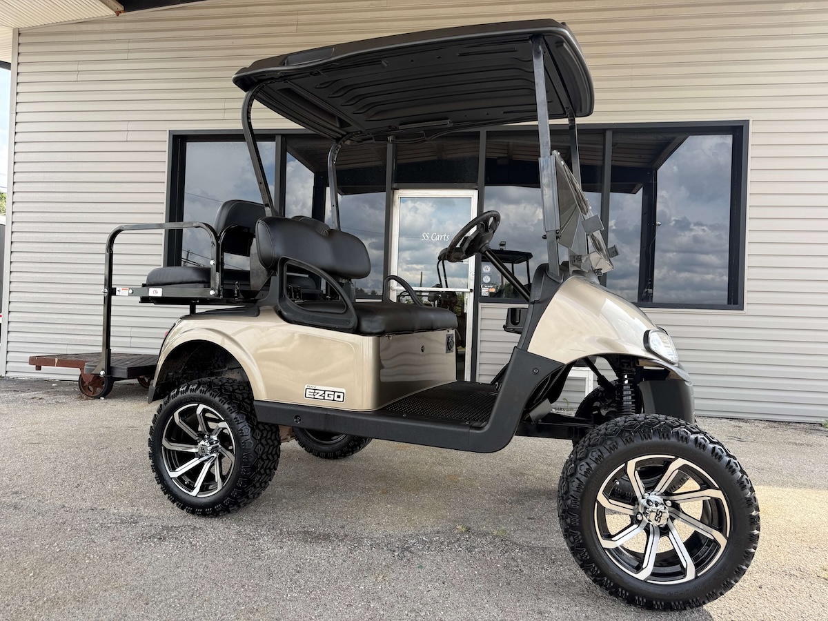 2018 E-Z GO RXV Lifted Lithium 4P | Almond Pearl