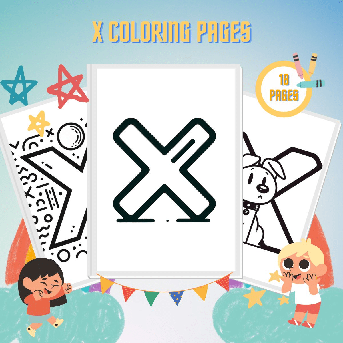 19 letter x coloring pages: a magical coloring adventure